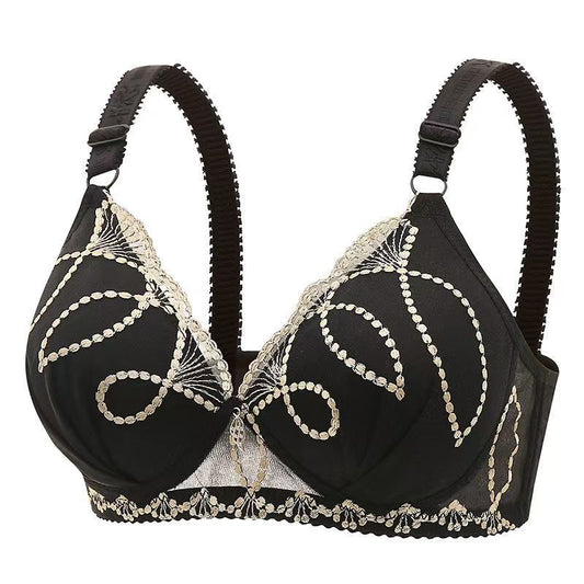 Radiant Embroidered Mesh Bra