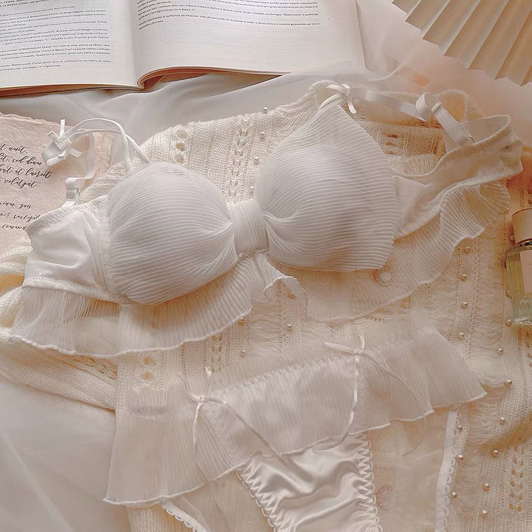 Romantic Mesh Bow Bra