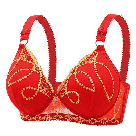 Radiant Embroidered Mesh Bra