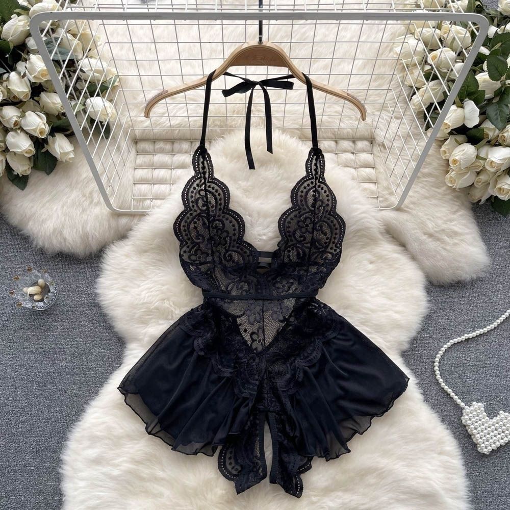 Crimson Rose Lace Nighty – Elegant, Sultry, and Comfortable