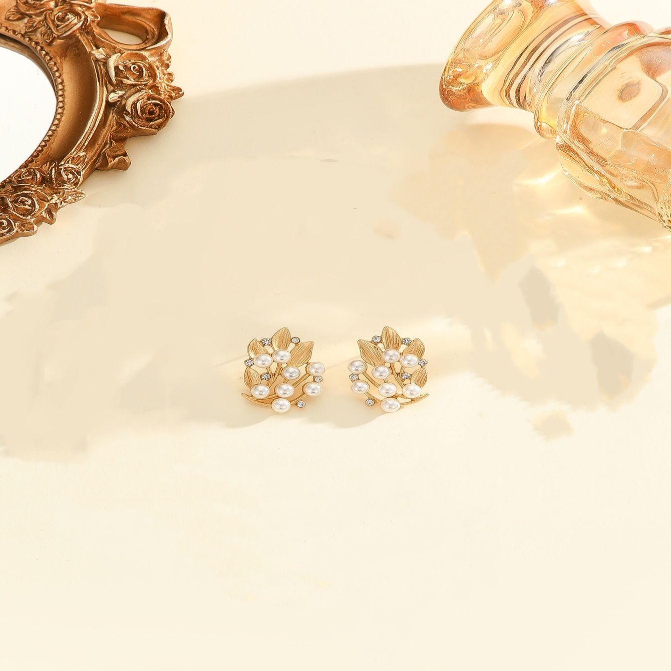 Leaf & Pearl Jewelry Set