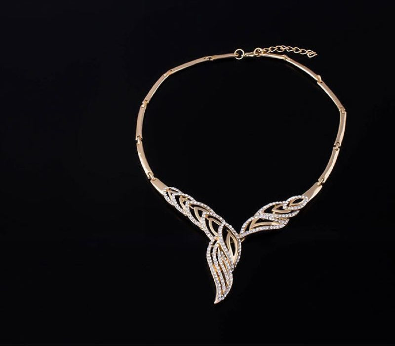 Gilded Leaf Jewelry Set