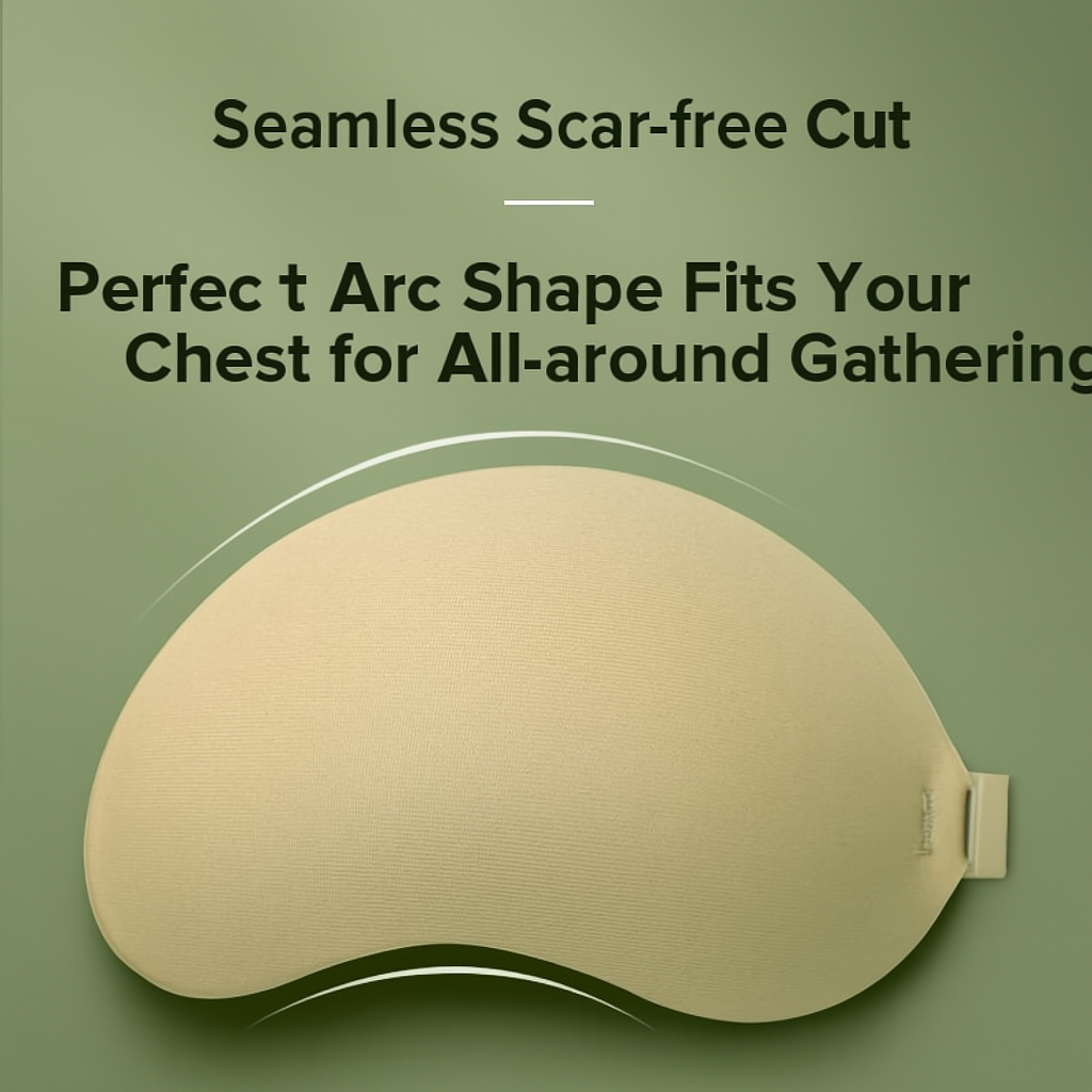 Invisible  Mango-Shaped Adhesive Bra – Strapless,  Backless & Reusabl