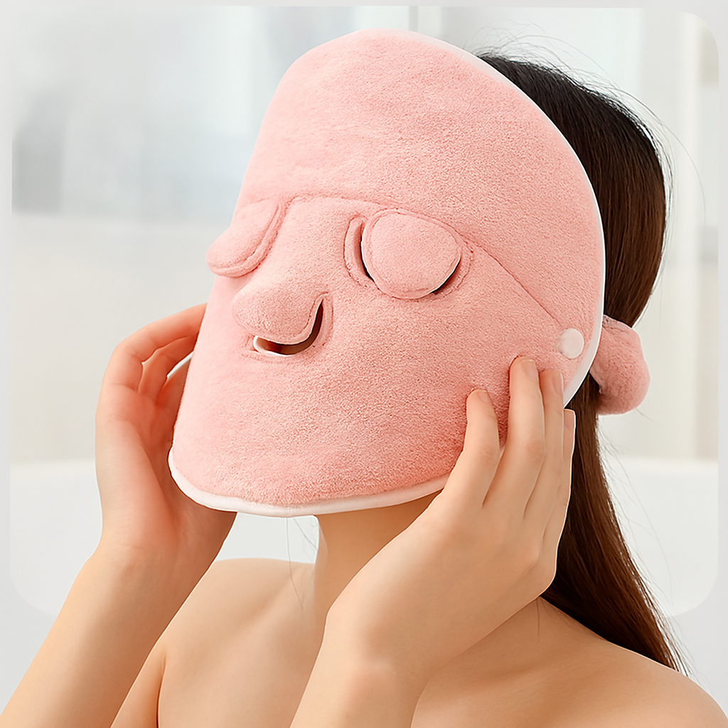 Home Spa Cotton Facial Towel Mask – Reusable & Relaxing