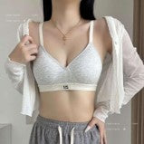 Seamless Ribbed Cotton Bralette with Stretch Band – GAL Dreamwear