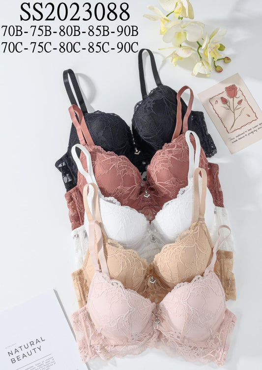 Elegant Lace Bra & Panty Set – Sophisticated, Feminine, and All-Day Comfortable