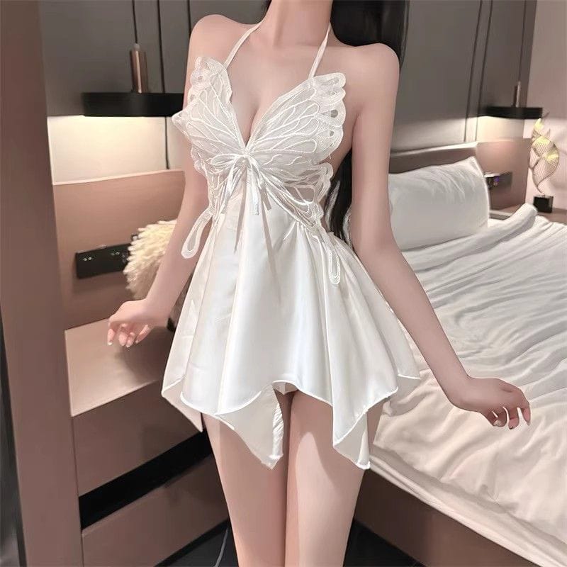 Red Lace Stain Nightwear for Women