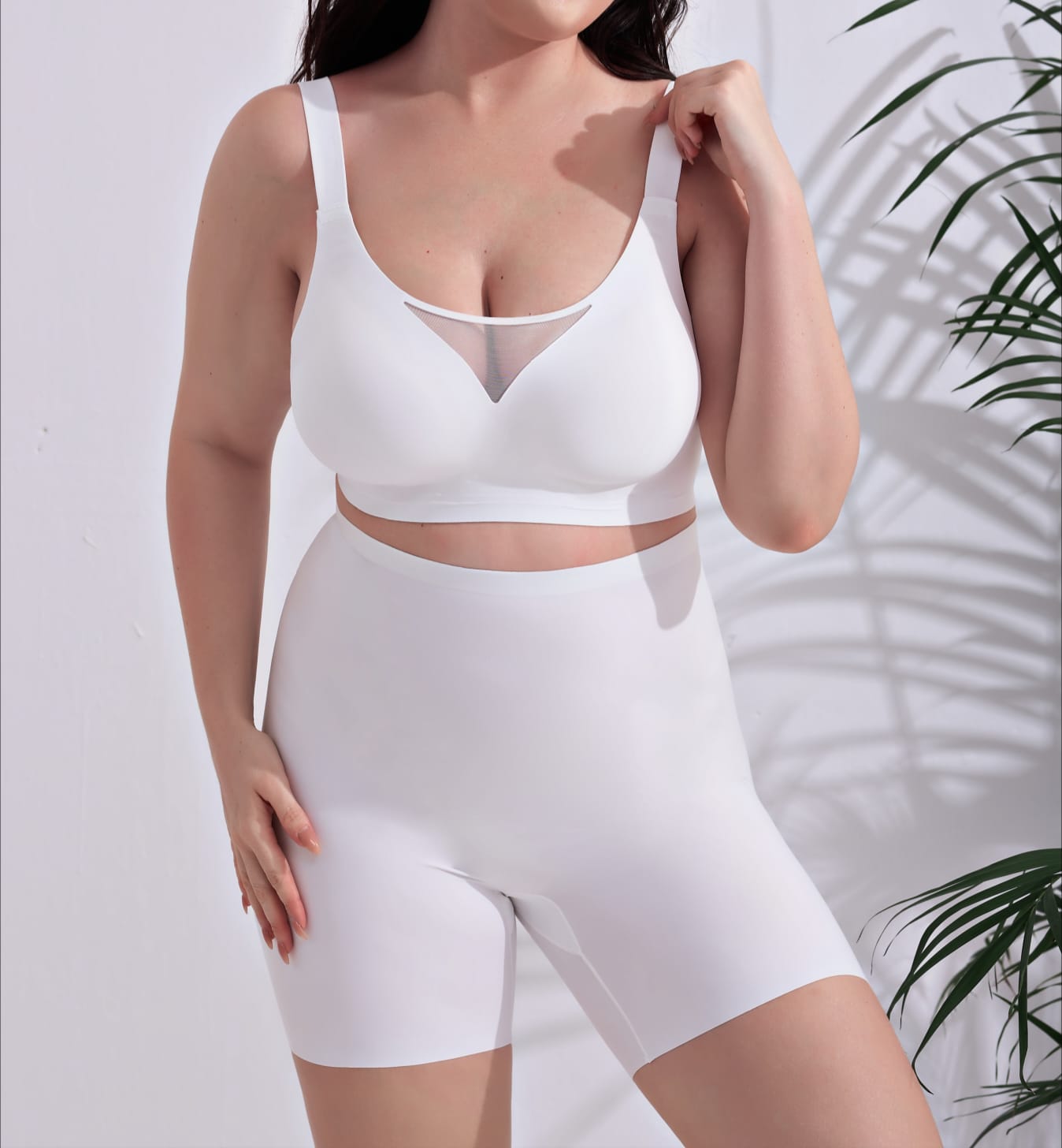Soft Comfort Bra with Net Detail – Wire-Free Everyday Support
