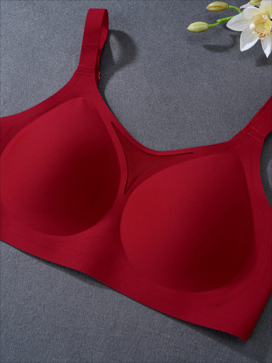 Soft Comfort Bra with Net Detail – Wire-Free Everyday Support