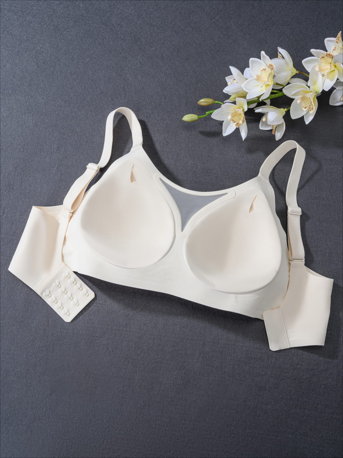 Soft Comfort Bra with Net Detail – Wire-Free Everyday Support