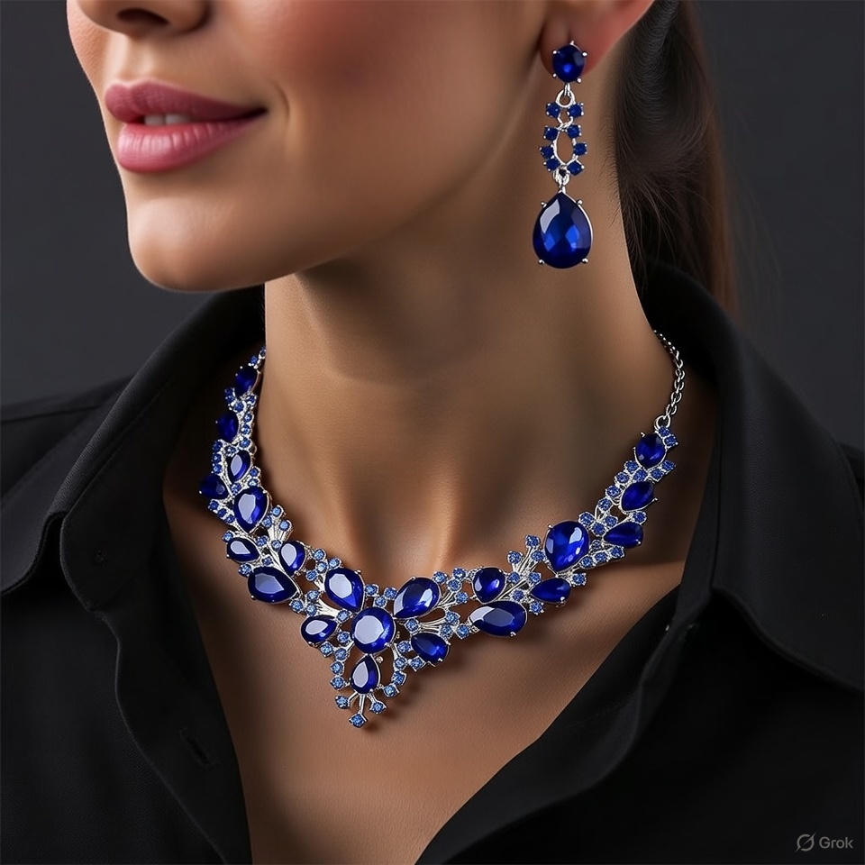 Gemstone Vine Jewelry Set