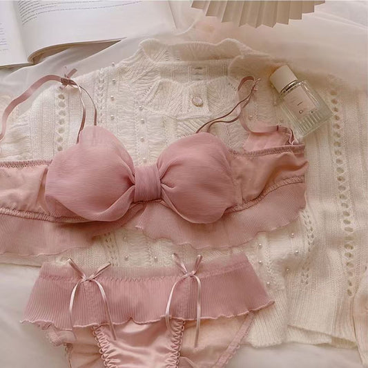 Romantic Mesh Bow Bra