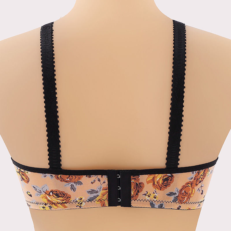 BlossomCharm Printed Support Bra – Uplifted Confidence in Style