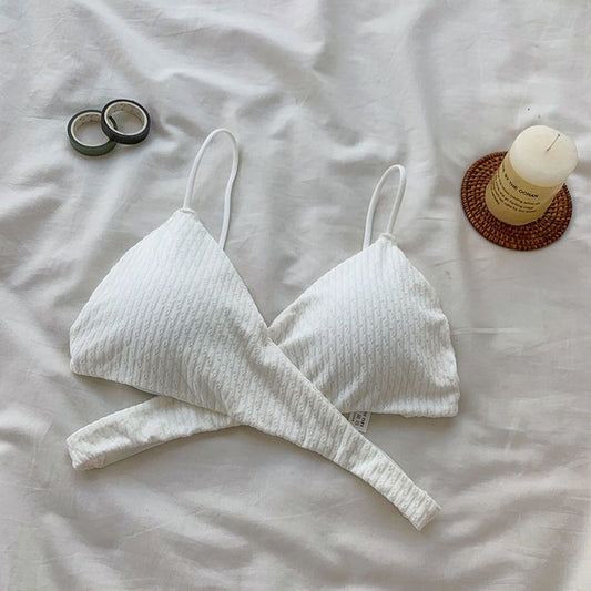 Flex Fit Ribbed Crossover Bralette