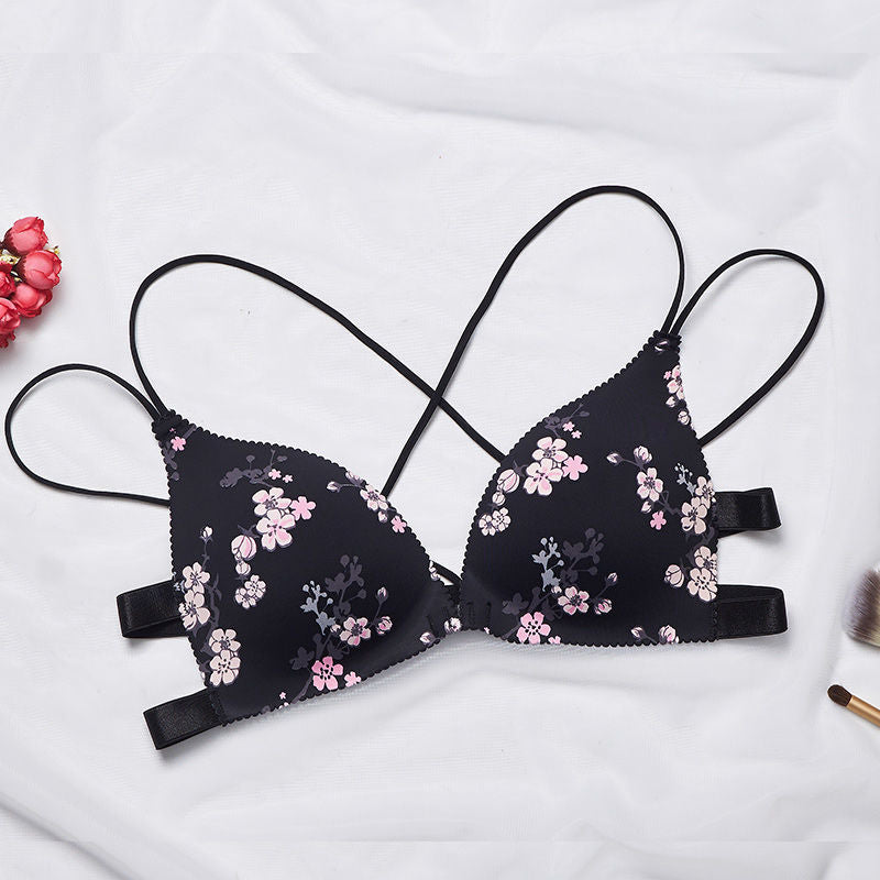 Floral Triangle Bra