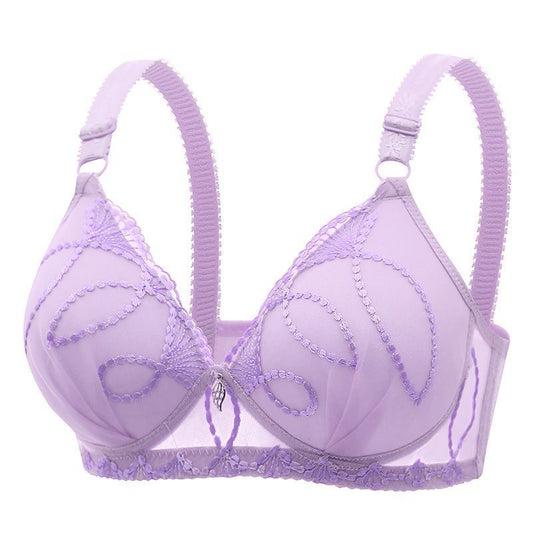 Radiant Embroidered Mesh Bra