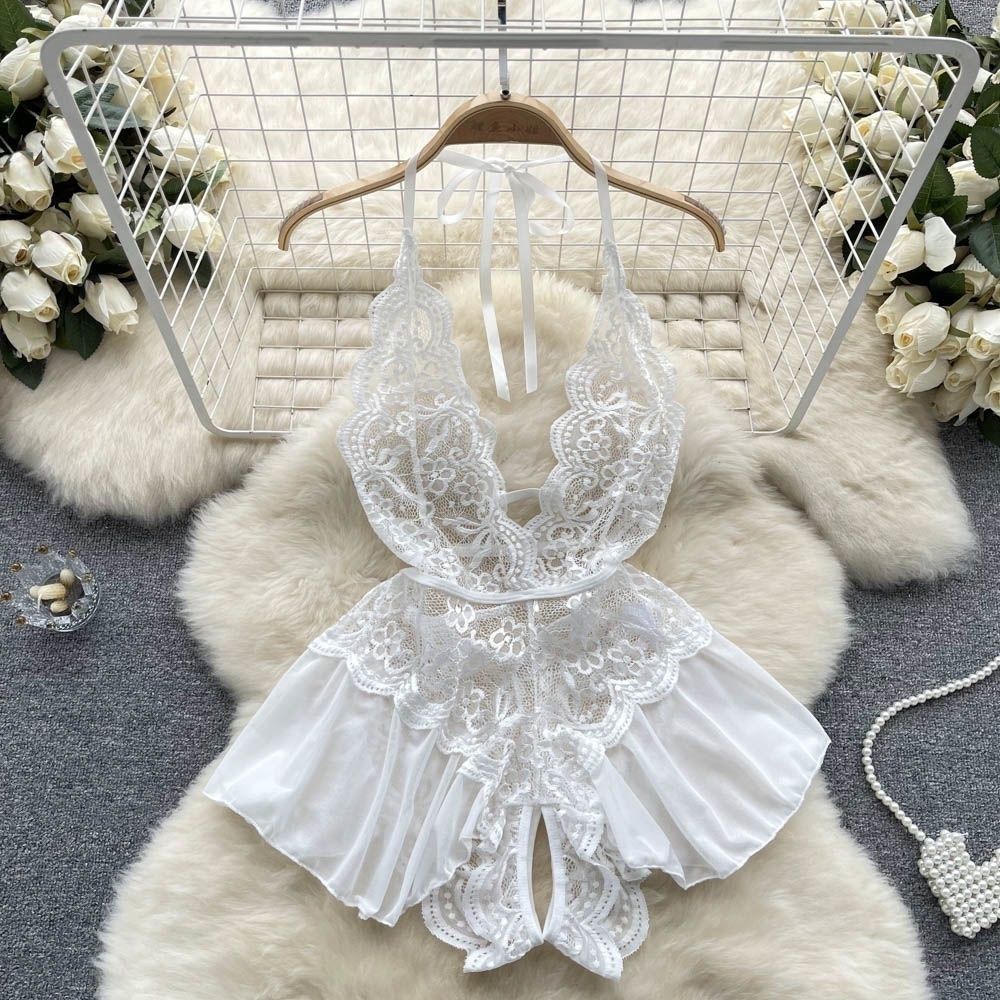 Crimson Rose Lace Nighty – Elegant, Sultry, and Comfortable