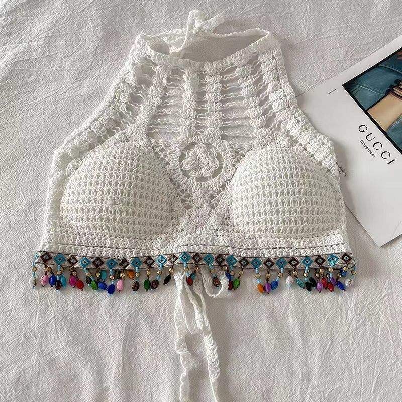 Boho Crochet Handmade Halter Top