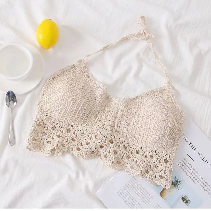 Boho Crochet Handmade Halter Top