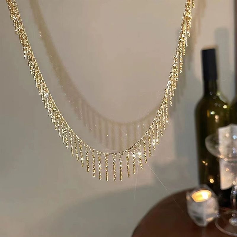 Cascading Crystal Necklace & Earrings Set