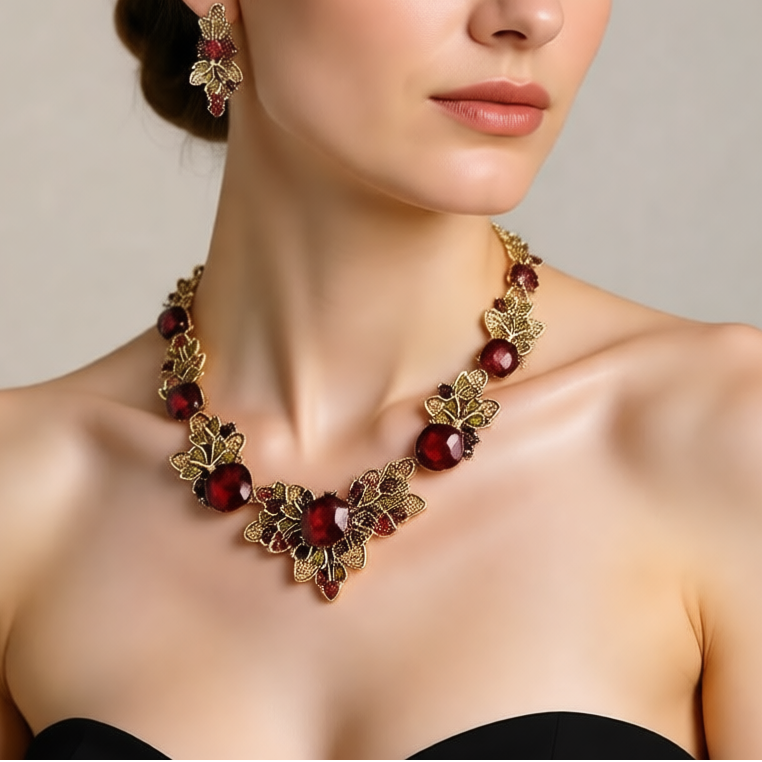 Regal Gemstone Jewelry Set