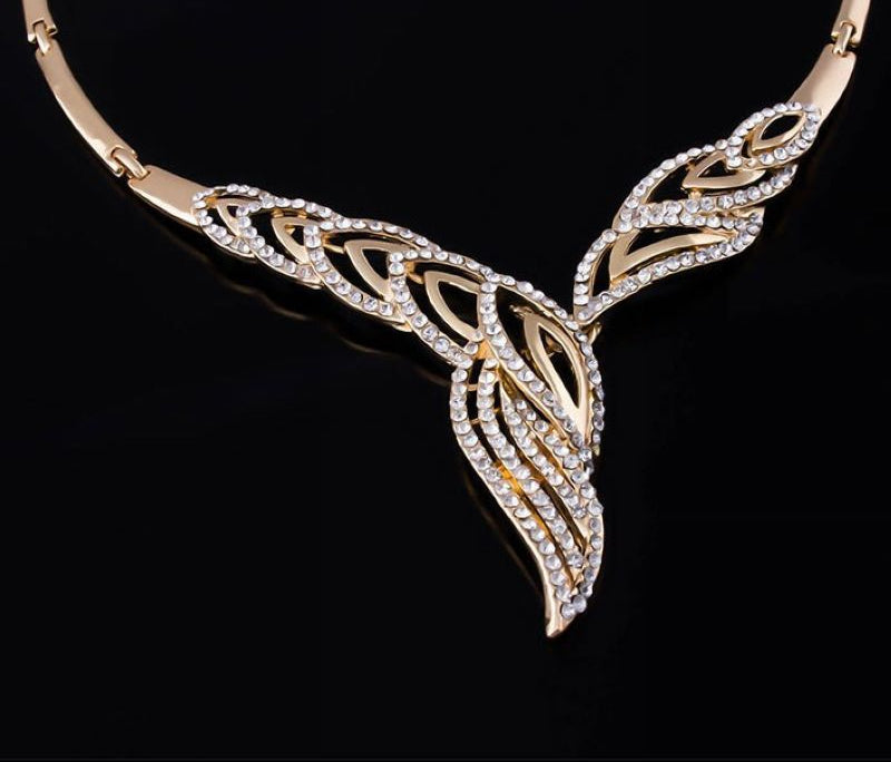 Gilded Leaf Jewelry Set