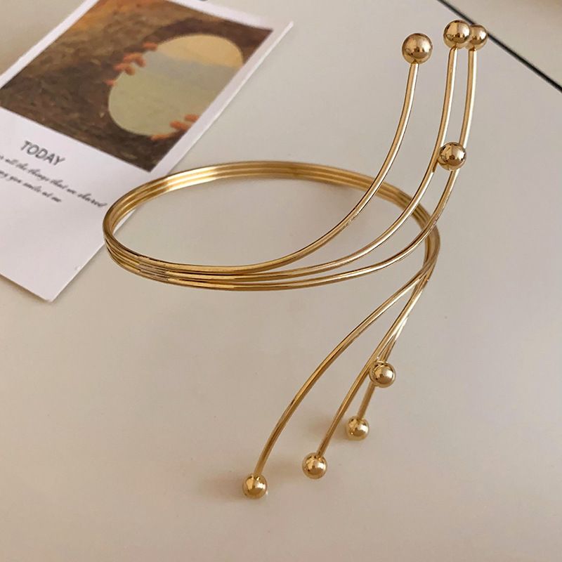 Sculptural Silver Arm Cuff