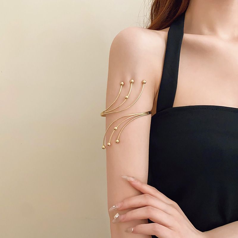 Sculptural Silver Arm Cuff