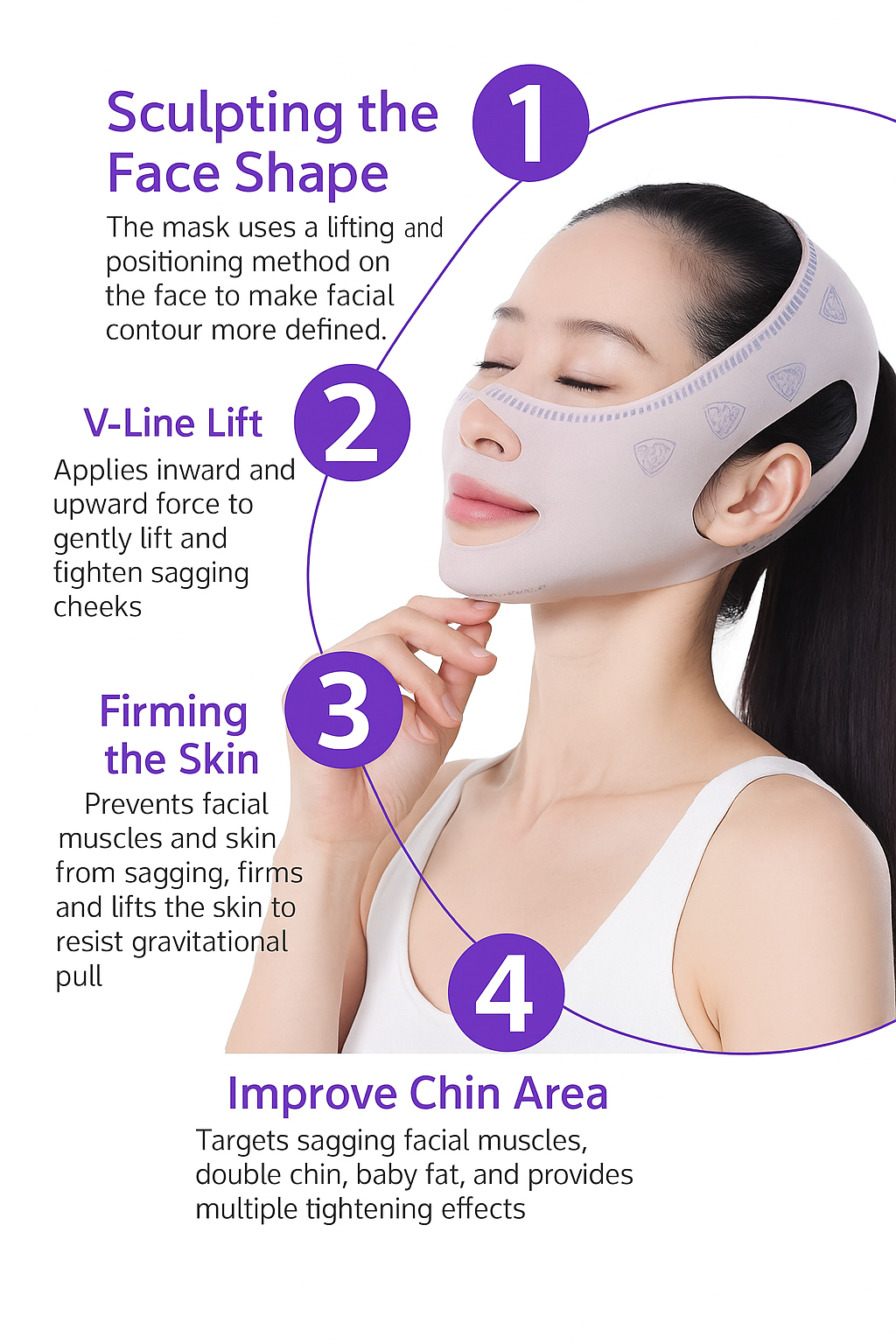 V-Line Lifting Face Slimming Belt – Adjustable Shaping Strap