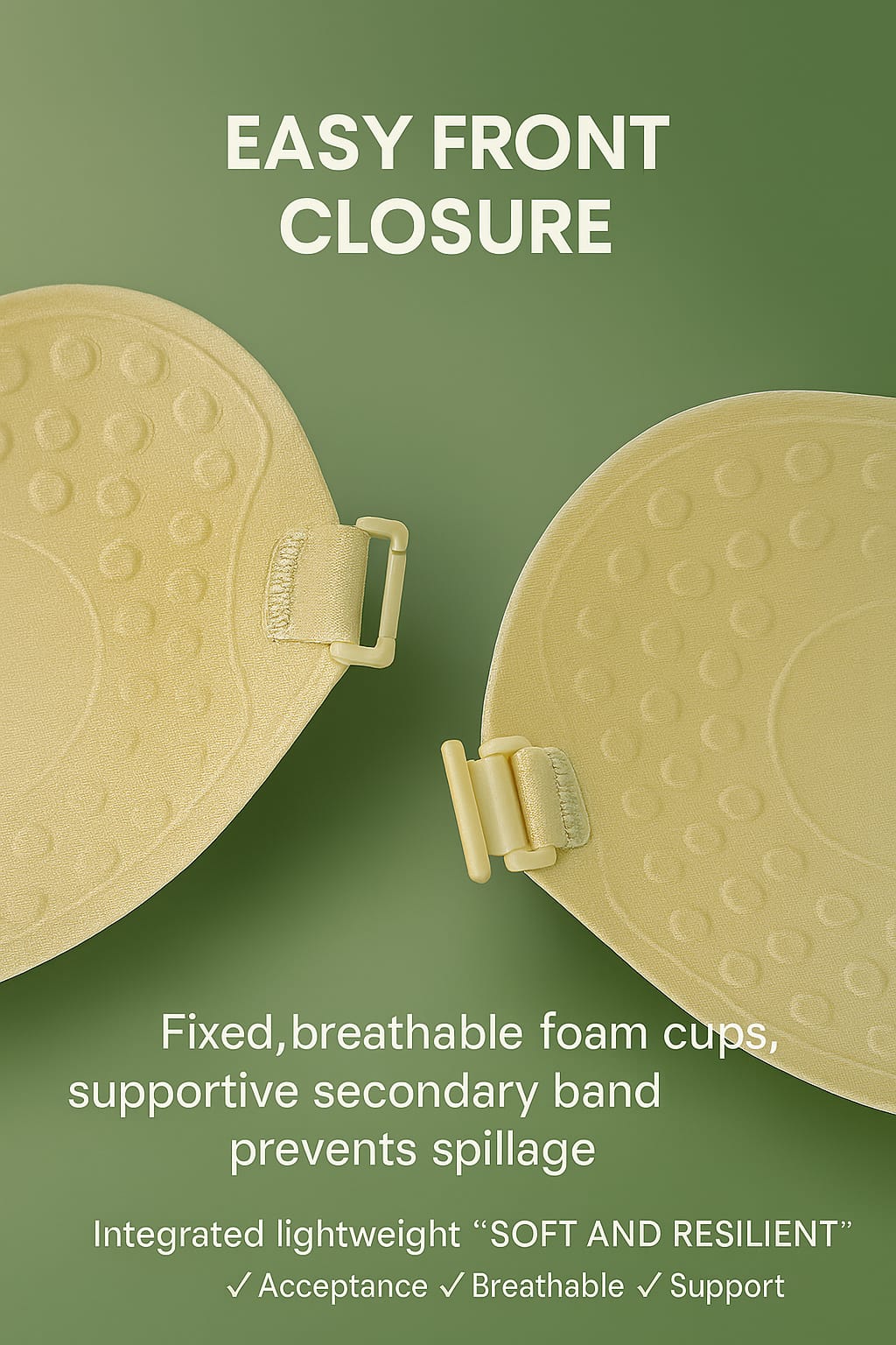 Invisible  Mango-Shaped Adhesive Bra – Strapless,  Backless & Reusabl