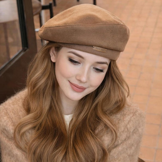 Soft Umber Wool Beret